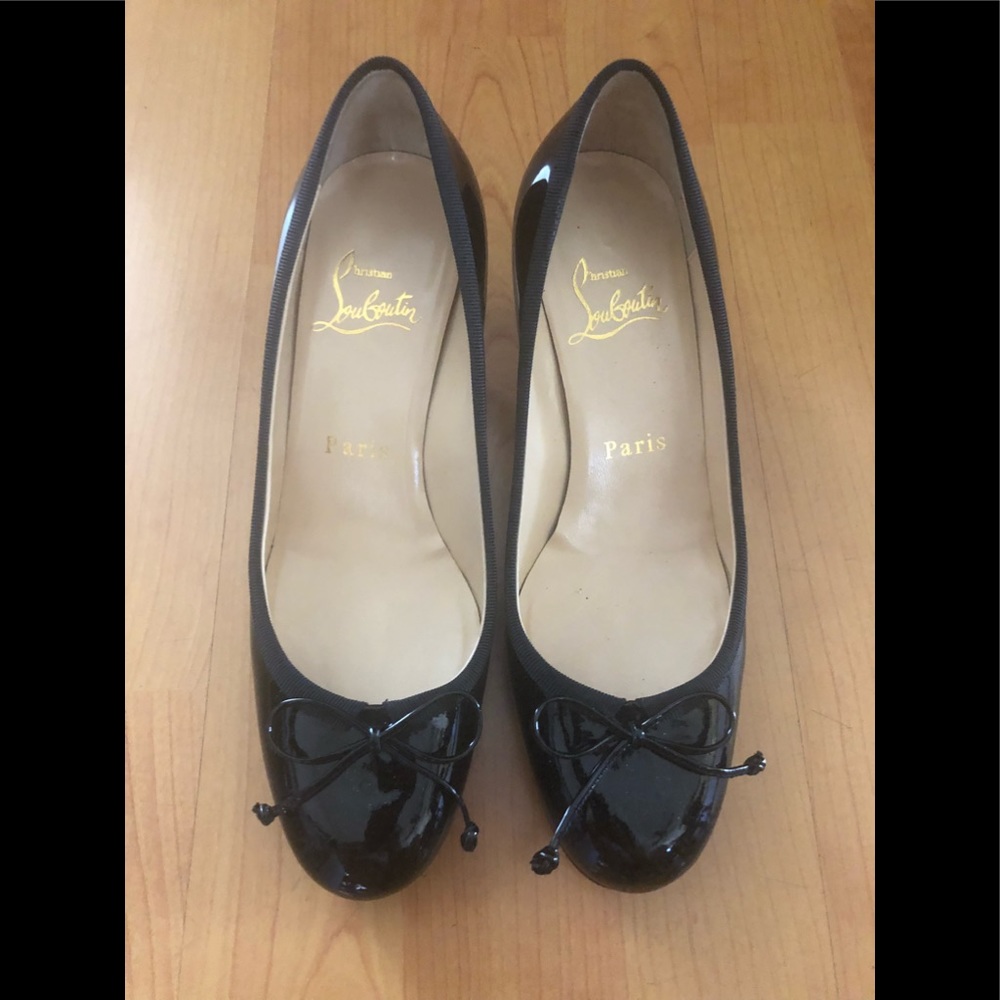 Christian Louboutin Black Kitten Heels